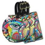 Abstract Eye Painting Plastic Luggage Tag