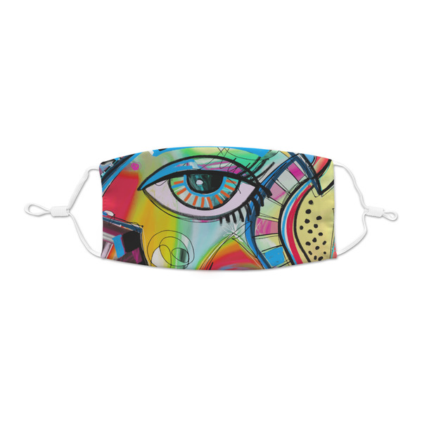 Custom Abstract Eye Painting Kid's Cloth Face Mask - XSmall