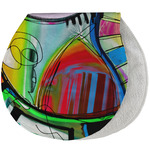 Abstract Eye Painting Burp Pad - Velour