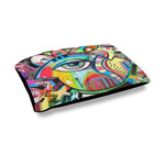 Abstract Eye Painting Outdoor Dog Bed - Medium