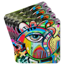 Abstract Eye Painting Paper Coasters