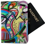 Abstract Eye Painting Passport Holder - Fabric