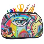 Abstract Eye Painting Neoprene Pencil Case - Medium