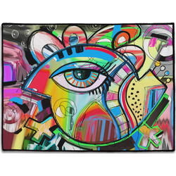 Abstract Eye Painting Door Mat - 24"x18"