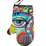 Abstract Eye Painting Left Oven Mitt