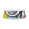 Abstract Eye Painting Plastic Dog Bowls - Medium - FRONT