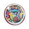 Abstract Eye Painting Printed Icing Circle - Small - On Cookie