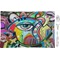 Abstract Eye Painting Rectangular Appetizer / Dessert Plate