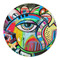 Abstract Eye Painting Round Paper Coaster - Approval