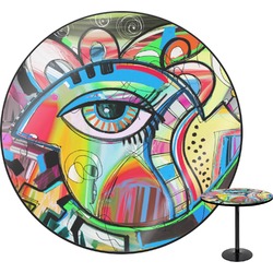 Abstract Eye Painting Round Table - 30"
