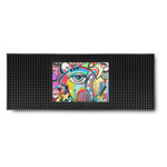 Abstract Eye Painting Rubber Bar Mat