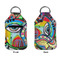 Abstract Eye Painting Sanitizer Holder Keychain - Small APPROVAL (Flat)