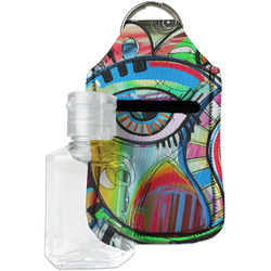 Abstract Eye Painting Hand Sanitizer & Keychain Holder - Small