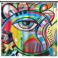 Abstract Eye Painting Shower Curtain - 71" x 74"