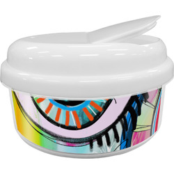 Abstract Eye Painting Snack Container