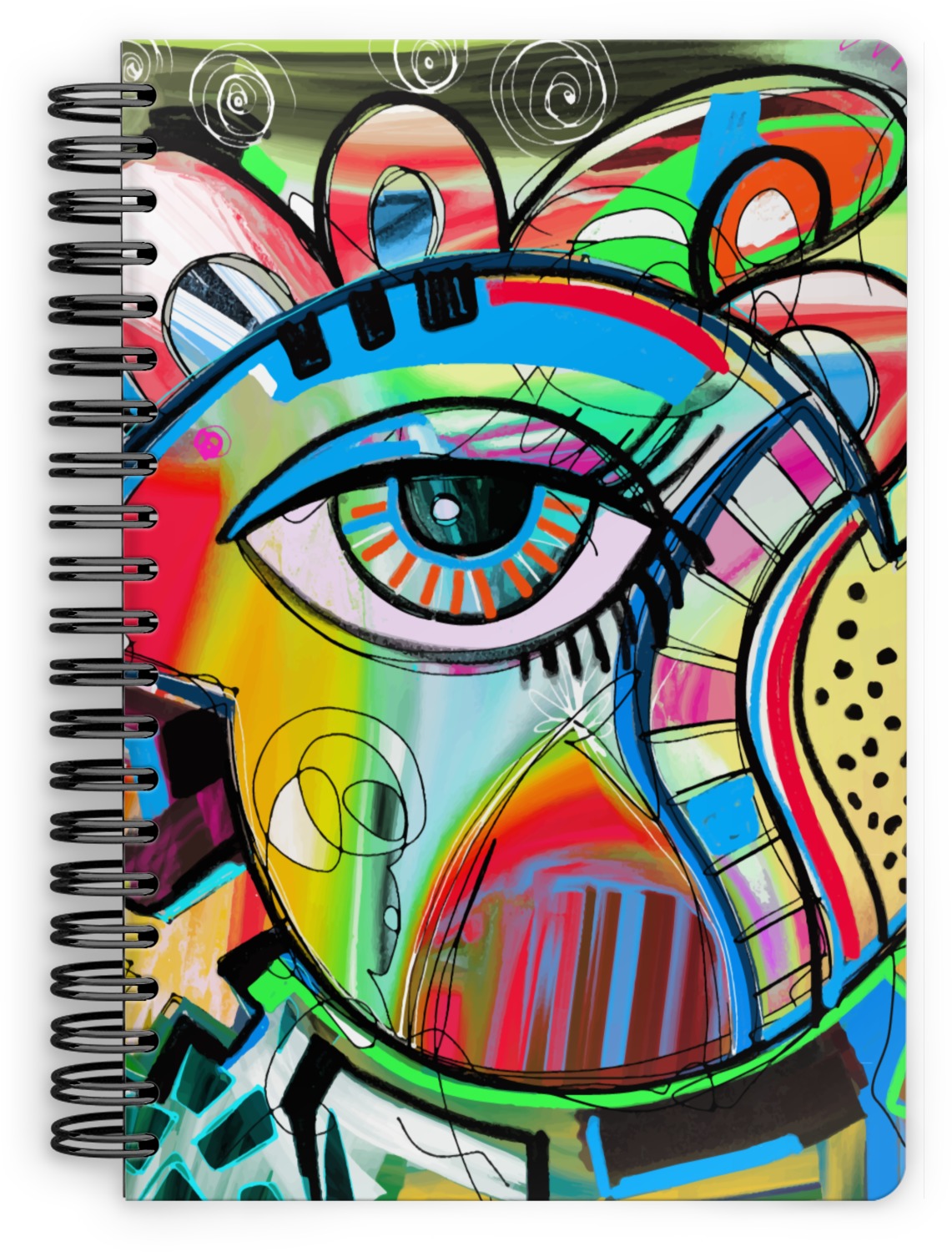 Abstract Eye Painting Spiral Notebook - YouCustomizeIt