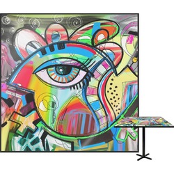 Abstract Eye Painting Square Table Top - 30"