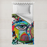 Abstract Eye Painting Toddler Duvet Cover