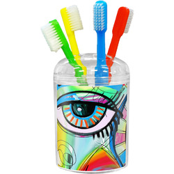 Abstract Eye Painting Toothbrush Holder