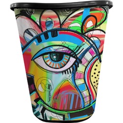 Abstract Eye Painting Waste Basket - Double Sided (Black)