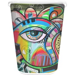 Abstract Eye Painting Waste Basket