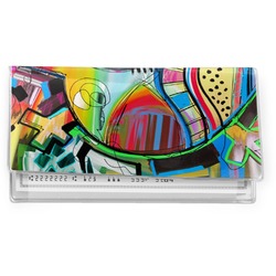 Abstract Eye Painting Vinyl Checkbook Cover