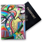 Abstract Eye Painting Vinyl Passport Holder