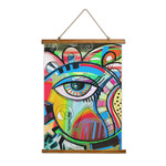 Abstract Eye Painting Wall Hanging Tapestry - Tall