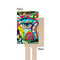 Abstract Eye Painting Wooden 6.25" Stir Stick - Rectangular - Single - Front & Back