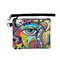 Abstract Eye Painting Wristlet ID Cases - Front