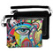 Abstract Eye Painting Wristlet ID Cases - MAIN