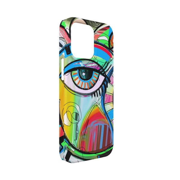 Custom Abstract Eye Painting iPhone Case - Plastic - iPhone 13 Mini