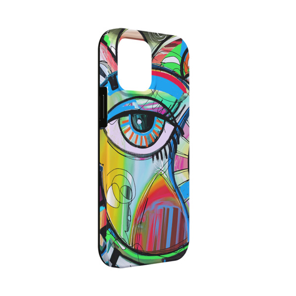 Custom Abstract Eye Painting iPhone Case - Rubber Lined - iPhone 13 Mini