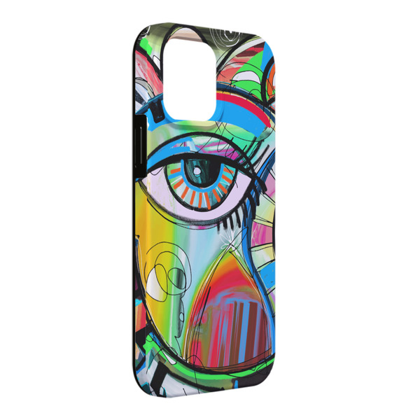 Custom Abstract Eye Painting iPhone Case - Rubber Lined - iPhone 13 Pro Max