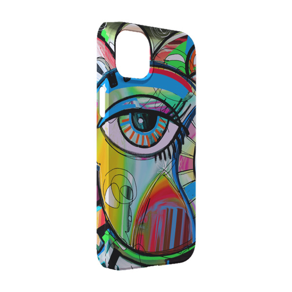 Custom Abstract Eye Painting iPhone Case - Plastic - iPhone 14