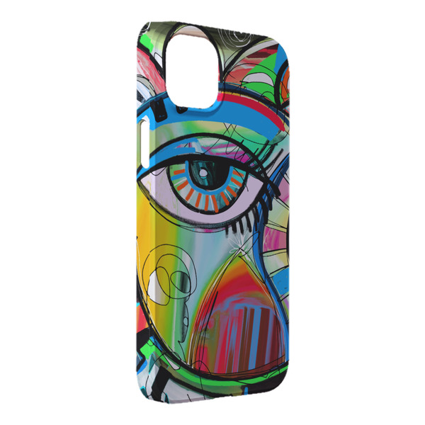 Custom Abstract Eye Painting iPhone Case - Plastic - iPhone 14 Plus