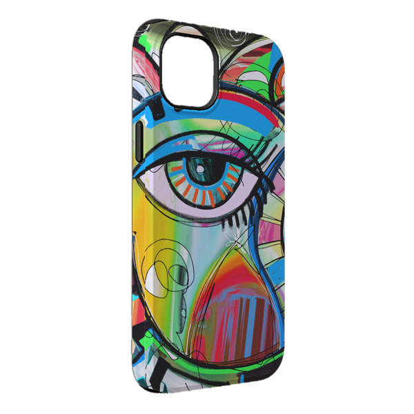 Custom Abstract Eye Painting iPhone Case - Rubber Lined - iPhone 14 Pro Max