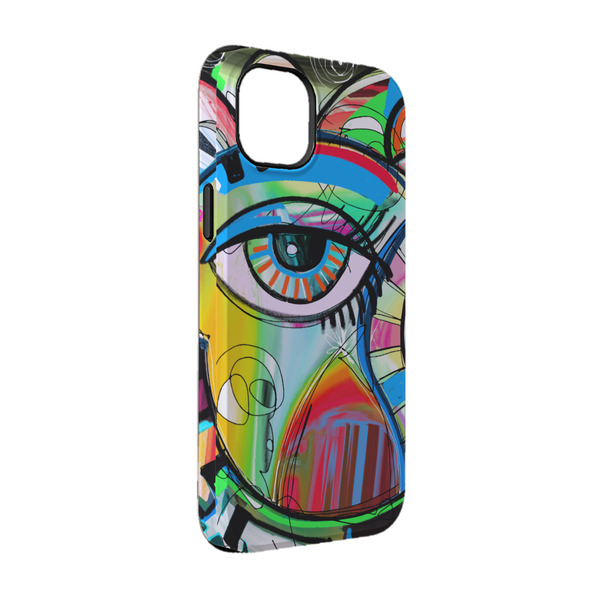 Custom Abstract Eye Painting iPhone Case - Rubber Lined - iPhone 14 Pro