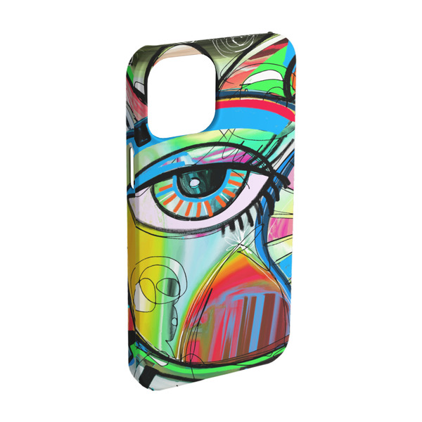 Custom Abstract Eye Painting iPhone Case - Plastic - iPhone 15