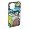 Abstract Eye Painting iPhone 15 Plus Case - Angle