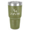 Deer 30 oz Stainless Steel Ringneck Tumbler - Olive - Front