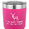 Deer 30 oz Stainless Steel Ringneck Tumbler - Pink - CLOSE UP