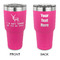 Deer 30 oz Stainless Steel Ringneck Tumblers - Pink - Double Sided - APPROVAL