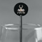 Deer Black Plastic 5.5" Stir Stick - Round - Main