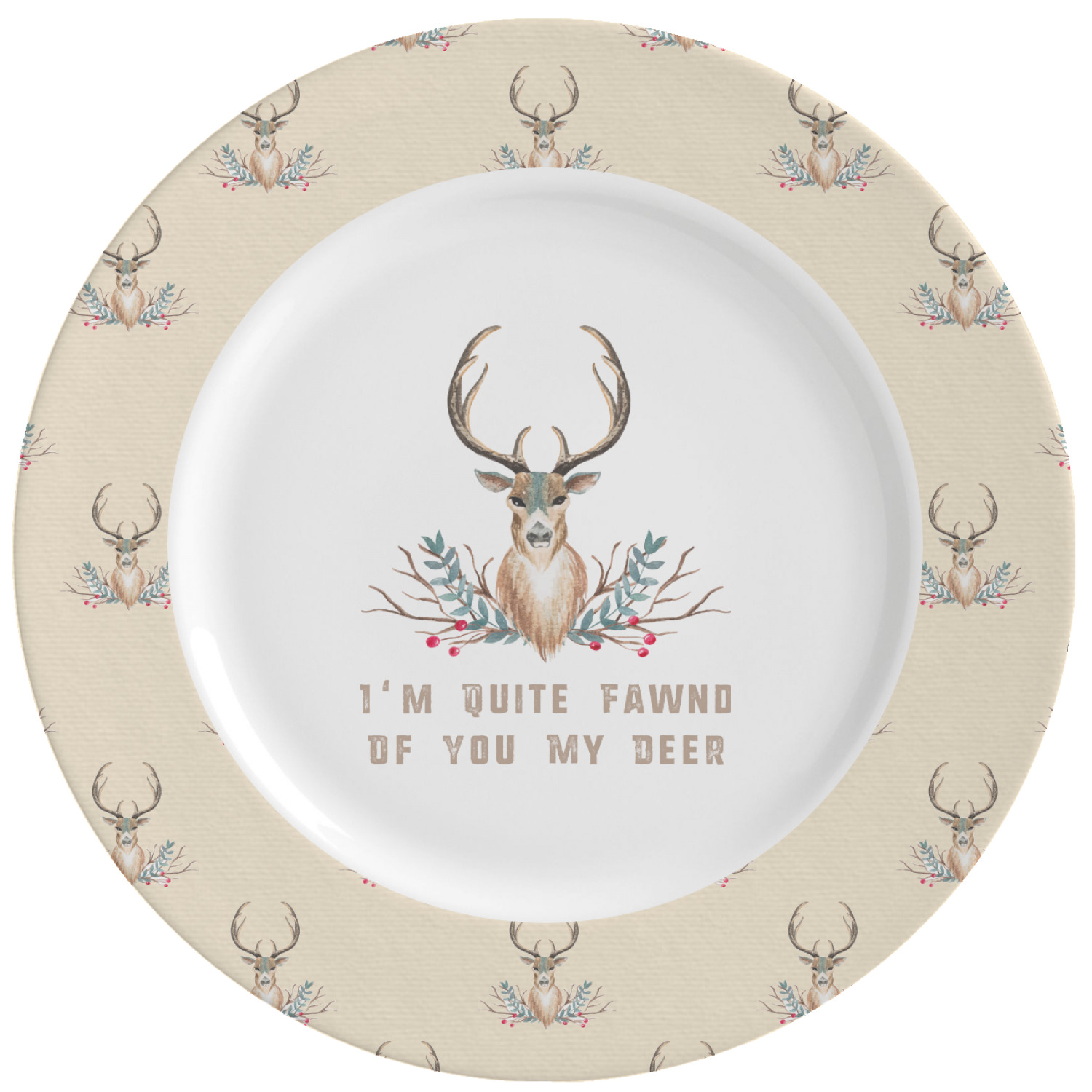 Deer hotsell plate set