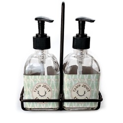 Deer Glass Soap & Lotion Bottle Set (Personalized)