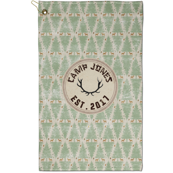 Custom Deer Golf Towel - Poly-Cotton Blend - Small w/ Name or Text