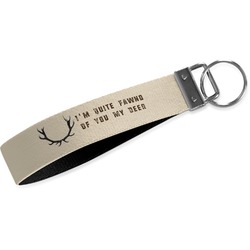 Deer Webbing Keychain Fob - Small (Personalized)