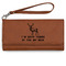 Deer Ladies Wallet - Leather - Rawhide - Front View