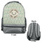 Deer Large Backpack - Gray - Front & Back View